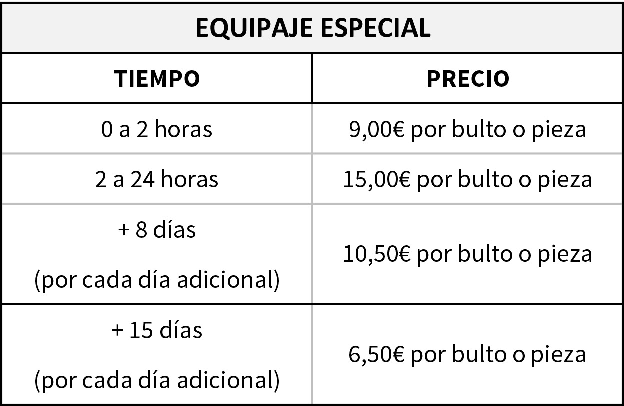 Consigna equipaje by Gratis in Barcelona