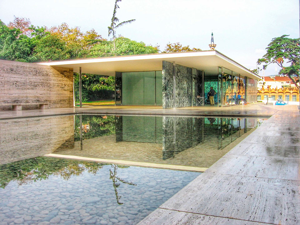 German Pavilion by Mies van de Rohe by Gratis in Barcelona