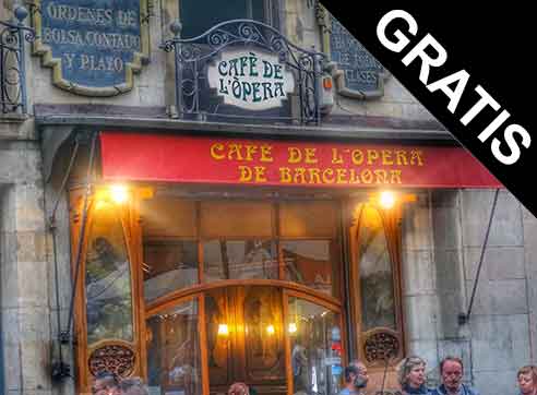 Caf pera by Gratis in Barcelona