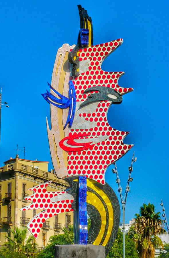 Escultura La Cabeza de Barcelona by Gratis in Barcelona