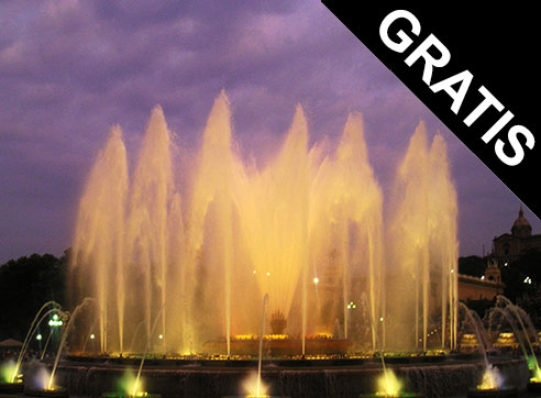 Magic Fountain by Gratis in Barcelona