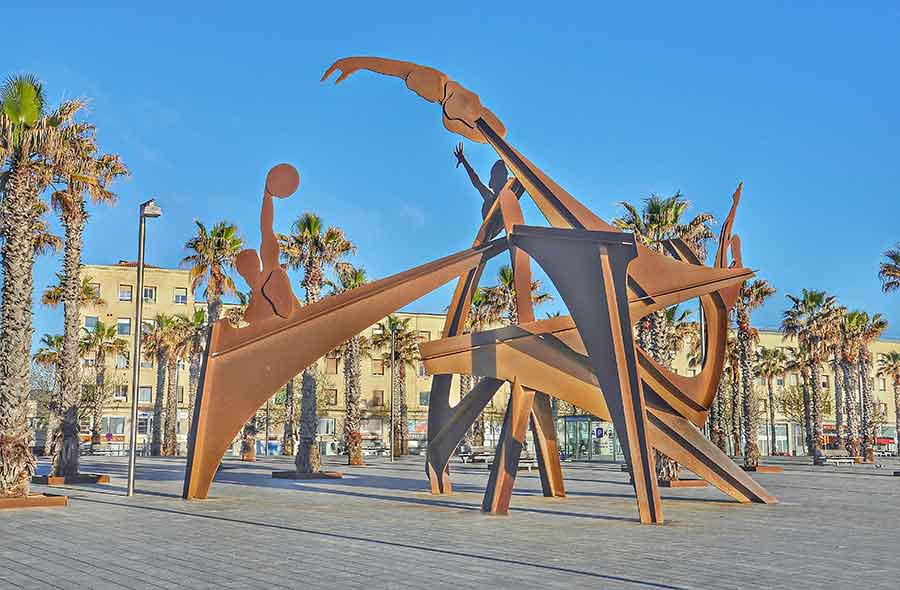 Escultura Tributo a la Natacin by Gratis in Barcelona