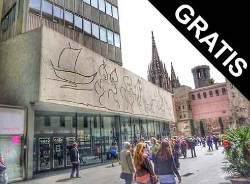 Frizo Pablo Picasso by Gratiis in Barcelona