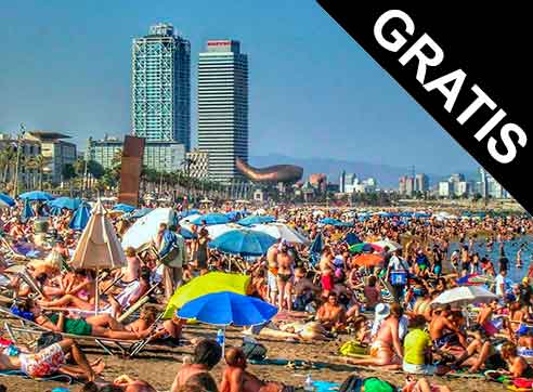 Barceloneta's Beach by Gratis in Barcelona