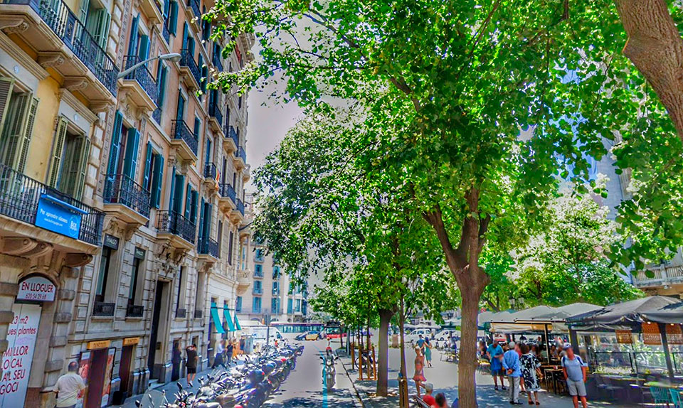 Rambla de Catalunya by Gratis in Barcelona