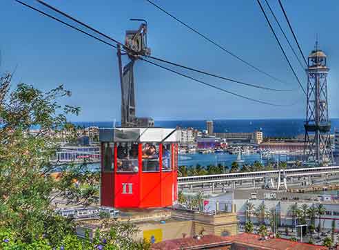 Montjuic's Cableway by Gratis in Barcelona